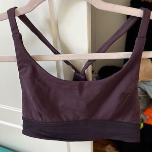 purple lulu sports bra